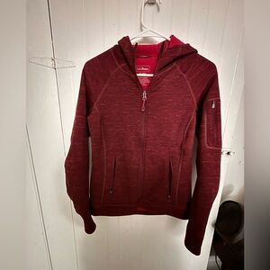 Never been worn super soft maroon hooded zip up